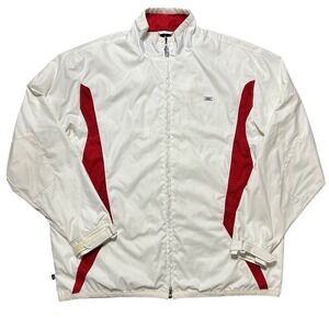 Nike Air Jordan AF-1 Air Force One White Red Full Zip‎ Windbreaker Jacket XXL
